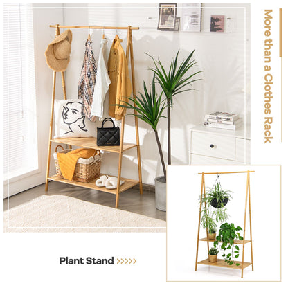Bamboo Clothing Rack