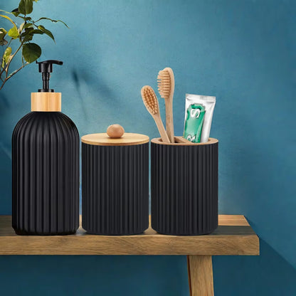 Bathroom Soap Dispenser and Storage Jars