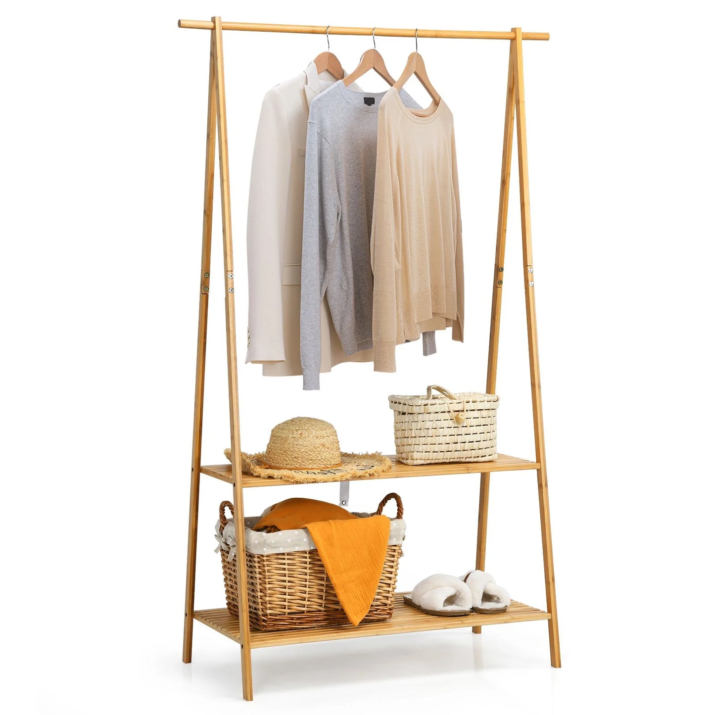 Bamboo Clothing Rack