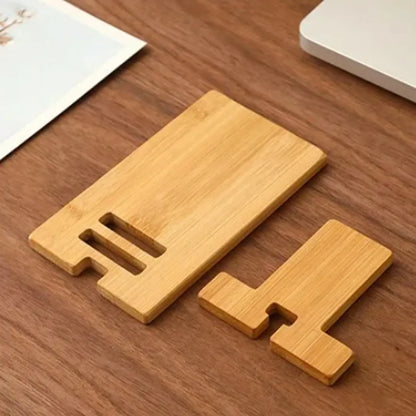 Bamboo Desktop Smartphone Charging Stand