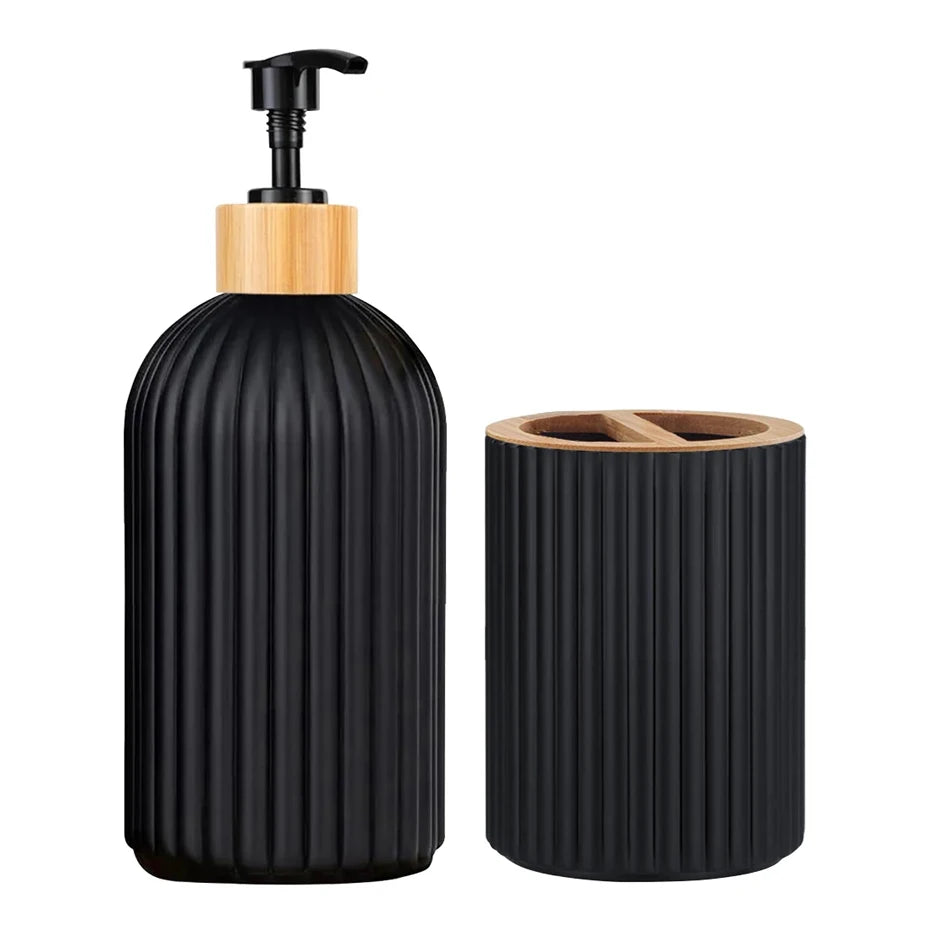 Bathroom Soap Dispenser and Storage Jars