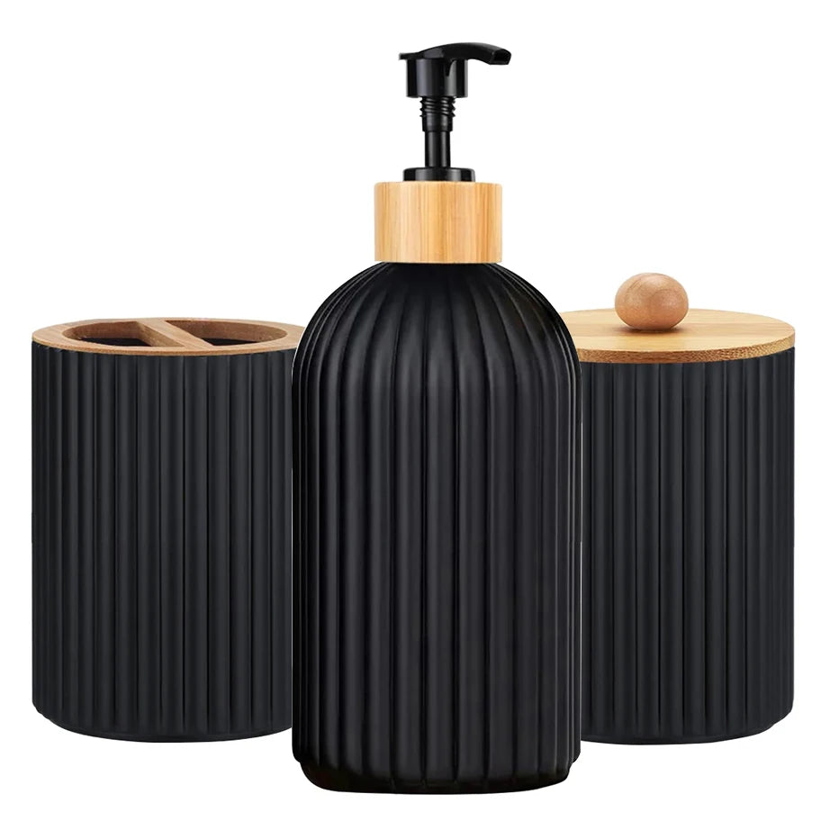 Bathroom Soap Dispenser and Storage Jars