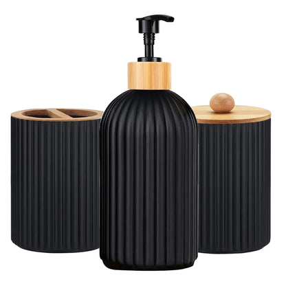 Bathroom Soap Dispenser and Storage Jars