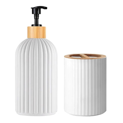 Bathroom Soap Dispenser and Storage Jars