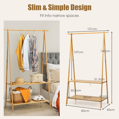 Bamboo Clothing Rack