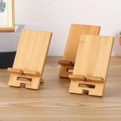 Bamboo Desktop Smartphone Charging Stand