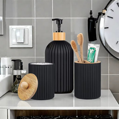 Bathroom Soap Dispenser and Storage Jars