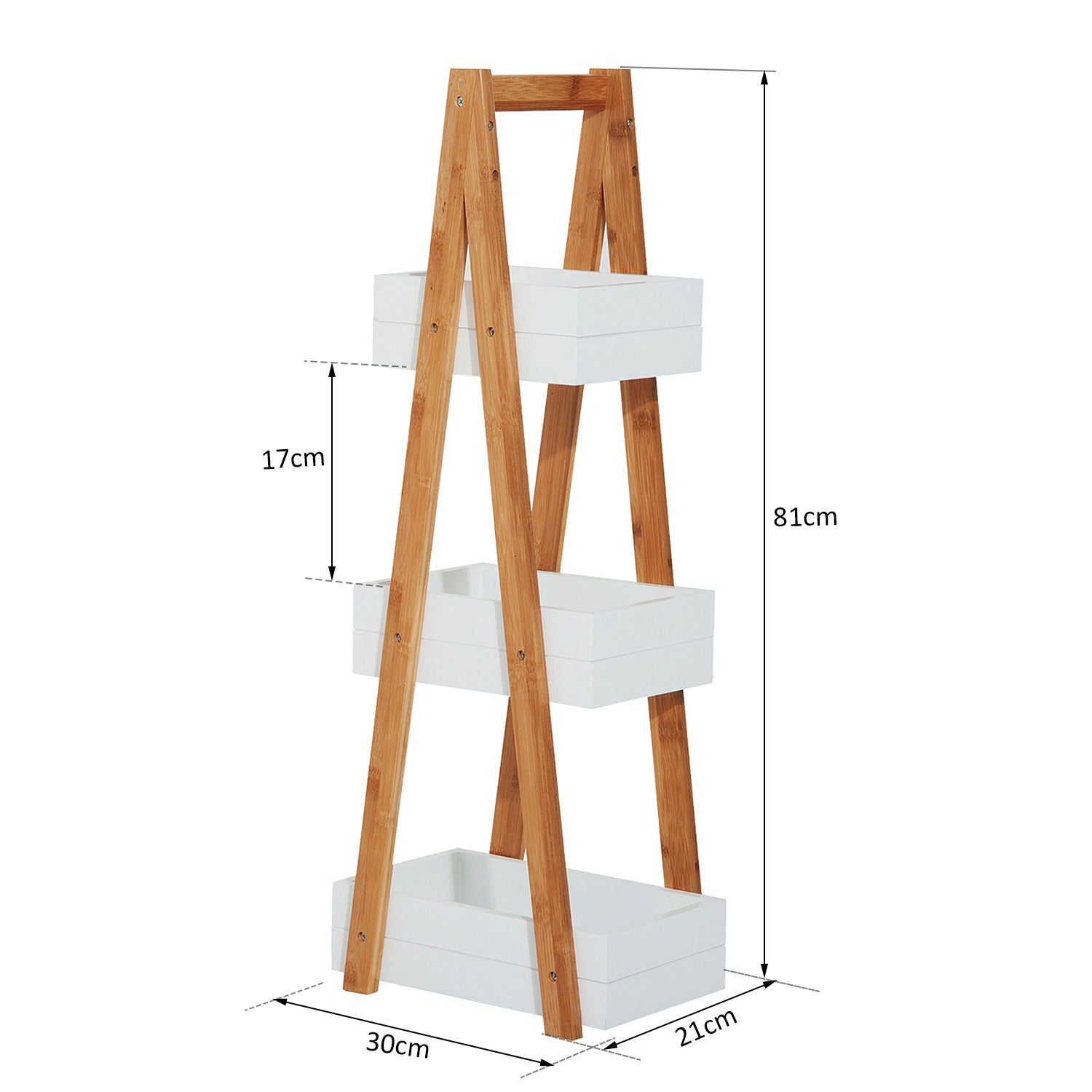 3-Tier Bamboo Shelf